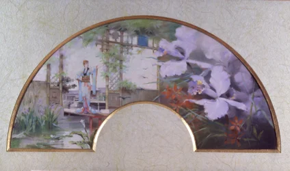 Sarah Bernhardt dans un jardin japonais